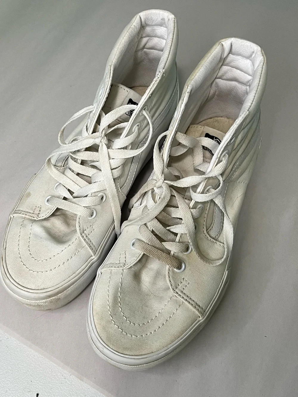 Vans Women's White High-Top Sneakers